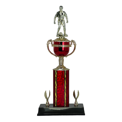 Trofeo de Tubo con Figura Serie 442 de Futbol